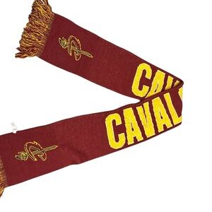 Cavaliers Deep Red Knit Scarf